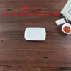 Tigela de Arroz Branco Espessa Prato Retangular para Lanches Prato para Churrasco Prato de Toalha Prato Plástico Melamina Imitação de Porcelana Louça