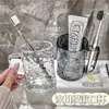 Taza Patrón Glaciar, Vaso para Enjuague Bucal, Vaso para Cepillado de Dientes Doméstico Femenino, Vaso para Dientes, Portacepillos Transparente de Gran Capacidad