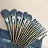 Conjunto de Pincéis de Maquiagem Veejaga com 14 Peças, Pincel para Sombra, Pincel para Blush Contorno, Conjunto Completo de Artista de Maquiagem com Pelo Animal Que Não Irá Machucar Seu Rosto
