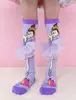 Explosiones Rojas de Internet Transfronterizas Joyería Infantil Calcetines Tendencia de Personalidad Conejo de Orejas Largas Calcetines de Princesa para Niñas Venta al por Mayor