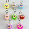 Encantador y popular llavero de peluche de unicornio, regalo de dibujos animados, figura para coche, llavero y accesorio para mochila