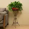 Soporte para Flores Estilo Europeo, Soporte de Cesta de Flores de Hierro de Una Sola Capa, Soporte para Plantas Colgantes Rábano Verde, Soporte de Cesta de Flores de Múltiples Capas para Sala de Estar Interior, Soporte para Plantas Verdes