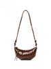 Bolso Croissant Versátil 2025 Nuevo Bolso de Mujer Blanco Primavera y Verano Ligero para Viajes Cortos Bolso Cruzado de Alta Gama para Mujer