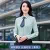 Camisa azul de manga larga para mujer, secretaria ejecutiva, ropa formal de negocios, camisa de negocios para hombre y mujer, corte slim, ropa de trabajo para abogado, Primavera