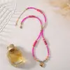 Colar de Cristal Boêmio Europeu e Americano Transfronteiriço Versátil de Alta Qualidade Corrente de Clavícula Dourada com Contas de Amor de Verão para Mulheres