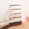 Materiais de Embalagem Flor de Fita, Laços de Fita, Relevo de Flor Tridimensional, Fitas Plissadas Pequenas Estilo Perfumado, Fitas de Seda Vermelha