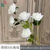 Rosa de Alto Galho com 5 Cabeças Rosa Diamante Conjunto de Arco para Área de Recepção de Casamento Flores Artificiais Decoração de Salão de Banquete Flores Artificiais