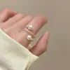 El mismo deslumbrante anillo de circón de Xiaohongshu, un diseño de nicho con alto valor estético, adecuado para el dedo índice, joyería versátil