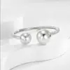 2025 Coreia do Sul Nova Moda Simples Brilho Esférico Pulseira Feminina Versátil High-end Metálico Amazon Pulseira