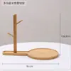 Estante de almacenamiento de llaves para porche, con forma de rama de árbol de calabaza creativa, para manualidades de paletas de madera, venta al por mayor