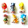 Juguetes de Figuras de Sonic 6 Tipos Figuras de Juego Sonic Kid Psp Mini de Dibujos Animados Coleccionables Clásicas