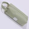 Bolsa para Lápices de Gran Capacidad Creativa Bolsa Sencilla de Tela Oxford con Doble Cierre para Estudiantes Hombres y Mujeres Bolsa de Papelería Portátil Impresión de Logo