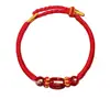 2026 Año del Caballo del Zodiaco Pulsera de Cuerda Roja Cuerda Trenzada Rata Buey Conejo Tejida a Mano Tai Sui Pulsera Roja Pulsera para Hombres y Mujeres Regalo