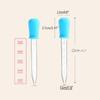 Gotero de silicona transfronterizo para bebé, gotero anticólico para bebé, alimentador de medicamentos para bebé 5 ml con escala, herramienta para gotear pegamento, pintura, pigmento