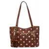 Bolso Tote de Lunares para Mujer, Nuevo Tendencia Otoño 2026 Gran Capacidad Bolso de Hombro para el Trabajo, Bolso Tote de Nicho Elegante de Alto Valor