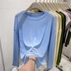 Playera de Protección Solar de Seda de Hielo para Mujer, Camisa Holgada para Aire Acondicionado, Top de Manga Larga, Fina, Resistente a los Rayos UV, Cobertura Transpirable, Upf50+