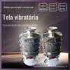 Peneira vibratória rotativa com borda adicionada, peneira de disco para partículas de solo pulverizado, máquina peneira para amêndoas