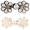 Botón Hecho a Mano Botón Flor de Ciruelo China Mariposa Enrollando Cabeza de Perla Tres Círculos Retro Hanfu Traje Tang Hecho a Mano Cheongsam