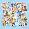 50 Pegatinas Decorativas para Teléfono de Disney Stitch y Pato Donald, Diario de Dibujos Animados, Maleta, Venta al por Mayor