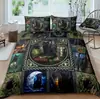 Ropa de cama Amazon transfronteriza de tres piezas impresión digital 3D animal gato perro sábana funda de edredón venta al por mayor de fábrica
