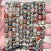 6mm 8mm Pedra Natural Cristal Ágata Canto Chanfrado Quadrado DIY Pulseira Colar Acessórios de Joias Produtos Semi-Acabados Atacado
