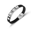 Temu venda quente oco pulseira masculina pulseira personalizada jóias pulseira pulseira pulseira de silicone fornecimento transfronteiriço