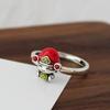 Nuevo anillo de estilo chino con diseño de dios de la riqueza y aceite que gotea, anillo para el dedo índice con personalidad femenina, estilo antiguo y de moda nacional, pulsera femenina de alta calidad.