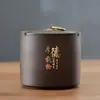 Cenicero de arcilla púrpura con tapa, a prueba de viento, estilo retro, para uso doméstico, decoración de sala de estar, evita la dispersión de cenizas, tamaño grande, multifuncional