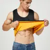 Colete Térmico Masculino de Veludo Dourado com Forro de Lã Espessado Gola Redonda Segunda Pele Sem Mangas Outono e Inverno