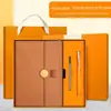 Conjunto de Caixa de Presente para Caderno Personalizável com Logotipo Imprimível Presente Comemorativo para Empresas Caderno USB Diário