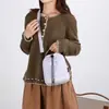 Bolso Cruzado Multifuncional Resistente al Viento para Exteriores Mochila Pequeña Portátil para Mujer Cierre de Cordón Bolso de Hombro Único Ligero Bolsa para Botella de Agua