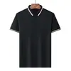 Camisa Polo para Hombre de Manga Corta de Seda de Hielo Verano Delgada con Cuello Camisero para Hombre de Negocios de Mediana Edad y Joven Camiseta