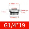 Tapón metálico roscado hexagonal de acero al carbono galvanizado ED, sello facial de brida de puerto de válvula hidráulica, tapón de aceite, tapón de rosca