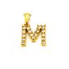 Joyería de Colgante con Alfabeto de 26 Letras de Moda Europea y Americana Transfronteriza con Incrustaciones de Circonita Blanca, Estilo de Nicho, Venta al por Mayor
