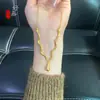Novo estilo anos dourados colar gota d'água cobre banhado a ouro alta qualidade versátil moda corrente para suéter clavícula joia feminina