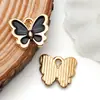 8 Estilos de Flores de Champiñón con Goteo de Aceite, Lirio del Valle Mariposa, Plato Redondo de Rosa, Colgante de Aleación de Zinc, Accesorios para Llaveros de Joyería DIY