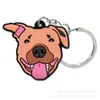 Animal Perro Gato Llavero de PVC Anillo de Llavero Cadena de Llaves Colgante Anillo de Llavero Llave de Coche