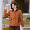 Abrigo corto de otoño para madre, chaqueta casual elegante para mujeres de mediana edad y mayores, nueva chaqueta de moda de primavera y otoño
