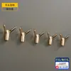Envío Gratis Ganchos de Latón para Abrigos, Ganchos de Pared para Toallas de Entrada, Armario Lujo Ligero Sin Taladro Dorado