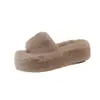Pantuflas de Algodón Cómodas Exquisitas de una Sola Tira Estilo Hada 2026 Nuevo Estilo Otoño/Invierno Ropa de Exterior Moda Celebridad de Internet Versátiles Pantuflas de Algodón para el Hogar