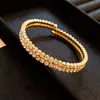 Pulsera Abierta con Circonita Incrustada de Diamante Estilo Exagerado Europeo y Americano, Pulsera Moderna y Sencilla, Joyería de Lujo Ligero y de Alta Gama al por Mayor