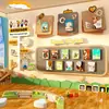 Treinamento de Idioma Inglês Criação de Ambiente de Sala de Aula Tema de Jardim de Infância Decoração de Parede Finalizada Trabalho em Quadro de Feltro Adesivos