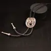 Productos Nuevos Transfronterizos Estilo Vaquero Occidental Europeo y Americano Sombrero de Vaquero Cabeza de Toro Collar de Corbata de Aleación de Zinc Camisas para Hombre y Mujer Suéter Collar