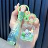 Llavero de Frijol de Gelatina Mahjong Lindo Arena Movediza Líquida Colgante para Mochila de Estudiante Llavero de Coche Regalo Venta al por Mayor