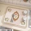 Tapete de drenaje para encimera de cocina estilo americano, tapete de diatomeas absorbente, resistente al desgaste, para mesa de escritorio, para barra de té, tapete antiescaldaduras