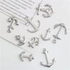 Aço inoxidável tamanho âncora de navio pingente pingente colar pulseira acessórios atacado diy acessórios de joias
