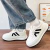 Zapatos Blancos para Mujer Primavera 2025 Nuevo Tenis Casuales Combinables Otoño Nuevo Zapatos Transpirables de Suela Gruesa Combinables