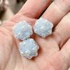 Bola de diamante incrustada con cuentas de cristal de pedrería, cuentas con agujero, cuentas espaciadoras, hechas a mano, material para colgante de pulsera de mano, accesorios de joyería DIY al por mayor
