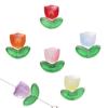Hojas de Tulipán, Flores, Cuentas, Materiales de Cuentas Hechos a Mano para Bricolaje para Mejores Amigas Durante la Temporada de Graduación, Accesorios para Pendientes y Collares
