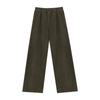 Love and Nancy Trece Líneas Estilo Invierno Algodón Puro Más Terciopelo Cálido Pierna Recta Más Fácil de Combinar Pana Pantalones Casuales para Mujer 41287